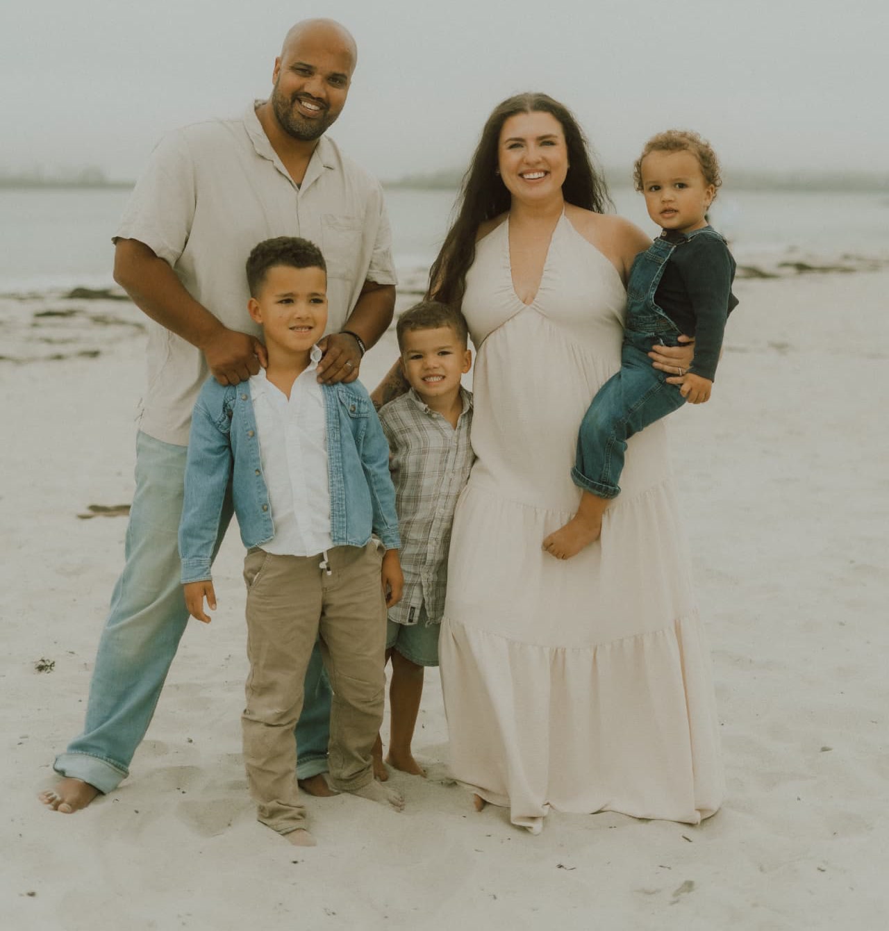 Pastor Aaron Davis with his family